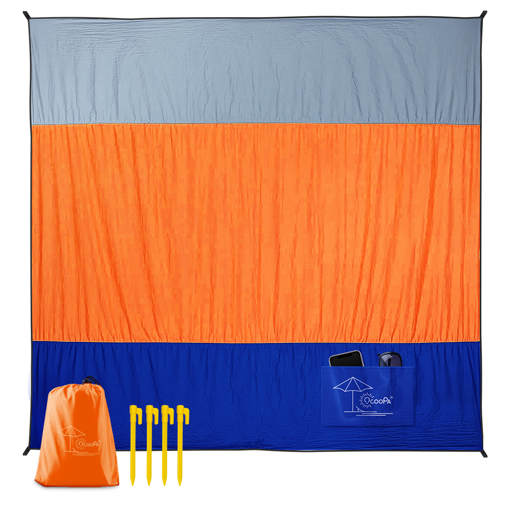 Sand Free Picnic Blanket Mat Outdoor Picnics Beach Camping Washable and Waterproof Beach Blanket Customized Logo Pics Color