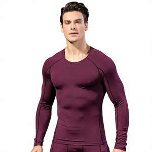 Camiseta de Compresión Deportiva para Hombre, Personalizada al por Mayor, Antibacteriana, Transpirable, de Secado Rápido, Manga Larga, para Running, Fitness y Protección contra Rozaduras - Product Image 5