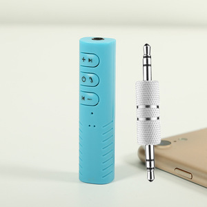 2024 HG 3.5mm adaptateur audio de musique stéréo sans fil Mini 60/90mah Jack Kit de voiture Bluetooth pour haut-parleurs - Product Image 6