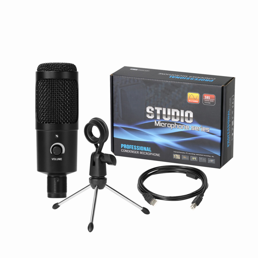Offre Spéciale Haute Qualité Condensateur USB Ordinateur Micro Studio Enregistrement Radiodiffusion Micro avec Pied De Micro USB micro