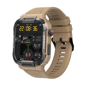 Reloj inteligente MK66 para hombre, resistente al agua, IP68, con pantalla táctil de 1,85 pulgadas, para deportes al aire libre