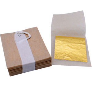 健康奢华食用金箔 24K 食用金箔片，用于蛋糕装饰 2.5 X 2.5 厘米 - Product Image 2