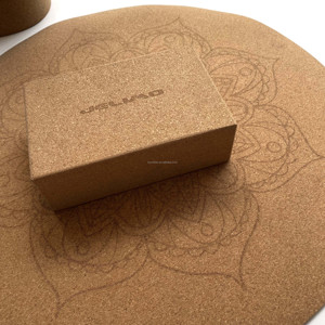 Set Yoga Ecologico in Gomma Naturale e Sughero con <span class=keywords><strong>Tappetino</strong></span> Yoga, Blocchi e <span class=keywords><strong>Tappetino</strong></span> <span class=keywords><strong>per</strong></span> <span class=keywords><strong>Meditazione</strong></span> - Antiscivolo, Durevole, Prezzo di Fabbrica - Product Image 5