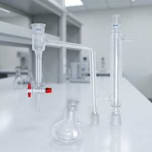 Ensemble d'appareils de distillation en verre borosilicaté MAYALAB, raccord 24/29, 250 ml, graduation 10 ml, bouchon transparent, équipement de laboratoire - Product Image 2