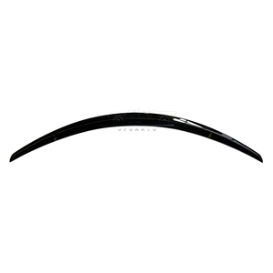 Modification des pièces de voiture Aileron arrière de couvercle arrière en fibre de carbone ABS Aileron de coffre arrière à carreaux pour les modèles Tesla Model S - Product Image 2