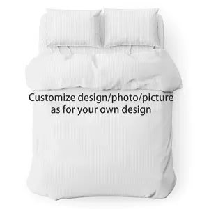 Nhà máy trực tiếp Bộ đồ giường thiết kế 100% polyester gsm110 duvets bao gồm Nữ Hoàng Kích thước giá tốt nhất Khăn trải giường 3D