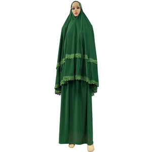 Conjunto <span class=keywords><strong>de</strong></span> <span class=keywords><strong>ropa</strong></span> <span class=keywords><strong>de</strong></span> oración musulmana para mujer, nuevo modelo, Khimar Niqab, retales <span class=keywords><strong>de</strong></span> encaje, Tops y faldas, Dubai, Eid islámico, <span class=keywords><strong>ropa</strong></span> <span class=keywords><strong>de</strong></span> Ramadán, <span class=keywords><strong>2022</strong></span> - Product Image 4