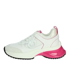 Sneakers basse autunno/inverno/primavera estate sss0027 P020 bianche/fucsia espadrillas leggere in PU morbide illuminate scarpe da passeggio - Product Image 1