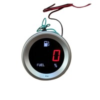 Jauge de carburant numérique universelle 12/24V pour véhicules transfrontaliers, 52MM, haute précision, alarme électronique clignotante, origine Chine