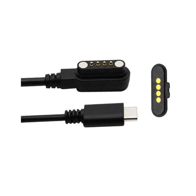 Magnetic Pogo Pin Charging Cable USB a to Type C Custom 2P 4P 6P 8 Pin Magnetic Connector Cable for Smart Watch Wearable Device