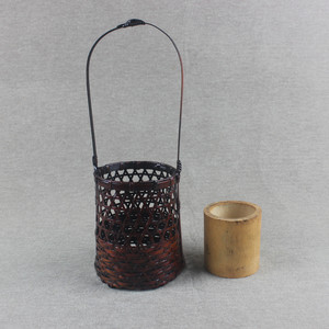 Handwoven Bamboo Flower Vase Natural Handmade Home Decoration Gift Item - Product Image 2
