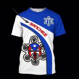 T-shirts vintage Porto Rico Taino Tattoo à logo personnalisé T-shirt hip hop noir cool d'été pour garçon Vente en gros de chemises à manches courtes pour hommes - Product Image 5