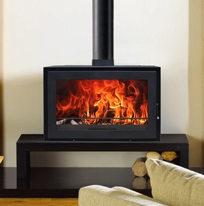 <span class=keywords><strong>Insert</strong></span> de cheminée en acier et bois moderne de haute qualité et poêle à bois autonome, chauffage au bois d'intérieur - Product Image 6