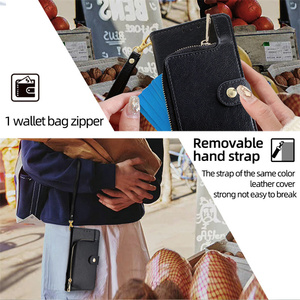 Đối với Samsung Galaxy S24 s23plus S22 s21ultra s20fe S10 S9 S8 Lưu ý 20 kinh doanh PU da dây kéo ví phụ nữ điện thoại trường hợp người đàn ông trường hợp - Product Image 4