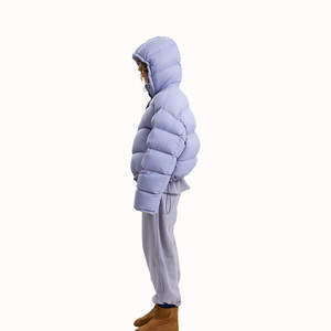 Doudoune d'hiver en duvet imperméable pour femmes personnalisées avec fourrure décorée d'une grande écharpe Doublure en polyester Russie <span class=keywords><strong>Canada</strong></span> Australie - Product Image 3