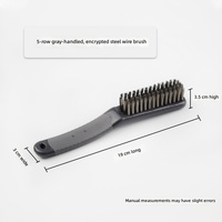 Brosse de nettoyage automobile pour scories de soudure et grilles, fil de laiton, manche en silicone, usage intensif, OEM LEBANG