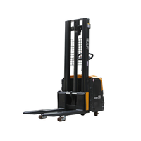 Gerbeur électrique 2 tonnes avec plateforme, levage 3000 mm, batterie plomb-acide, déplaceur latéral hydraulique |   Gerbeur de palettes certifié CE RELILIFT