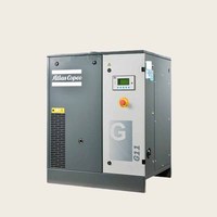 Atlas Copco G11 con secador de aire Atlas Copco G11 Compresor de aire de tornillo de inyección de aceite 11kW Modelo de paquete