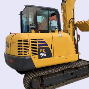 Mini-excavatrice Komatsu PC56 de 5 tonnes à faible nombre d'heures de fonctionnement |   Crawler d'occasion d'origine japonaise pour le creusement et le terrassement - Product Image 1