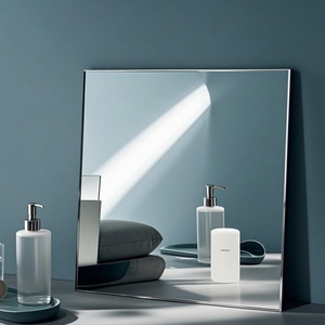 <b>Silver</b> Coated <b>Mirror</b> on Float Glass, Round Frameless Wall <b>Mirror</b> for Guest Toilet, Know the <b>Silver</b> <b>Mirror</b> Price - Product Image 3