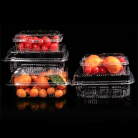 Conteneur d'emballage transparent jetable en plastique PET de qualité alimentaire KAIDA KD-212HLC pour fraises et légumes