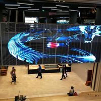 Écran LED transparent P3 pour publicité, affichage transparent LED pour salle d'exposition