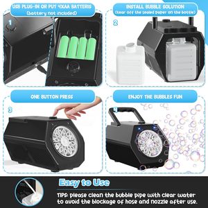 Mesin gelembung portabel otomatis, mesin pembuat gelembung anak 2 kecepatan peniup plastik langsung produk pabrik - Product Image 5