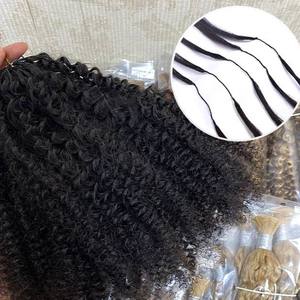 100g <span class=keywords><strong>Cheveux</strong></span> vierges vietnamiens bruts Afro Kinky Curly 4C en vrac pour tresses, extensions au crochet, vente en gros pour revendeurs - Product Image 6