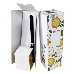Impression personnalisée emballage cosmétique 80 ml reed diffuseur bouteille d'huile de parfum boîte cadeau en papier avec papier ondulé intérieur - Product Image 3