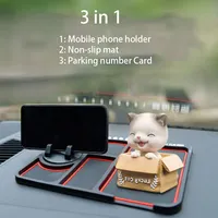 Multifunktion ale Auto Anti-Rutsch-Matte Telefon halter Nicht klebrig Anti-Rutsch-Dash Telefon halterung Silikon Temporäre Park nummer Karte