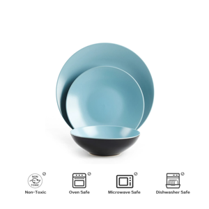 Semtember Promotion Kitchen Plates Bowls <b>Set</b> Clean Easy Ceramic <b>Dinnerware</b> <b>Set</b> Microwave Safe Stoneware <b>Dinnerware</b> <b>Set</b> - Product Image 6