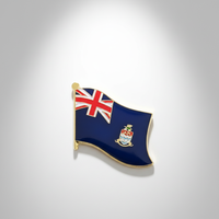 GREPAS GIFTS Épinglette drapeau des Îles Cayman de 1 pouce, épinglette patriotique mondiale pour chapeau