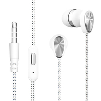 3.5mm Jack Écouteurs Filaires Écouteurs Écouteurs Puissant Basse Écouteurs Filaire Écouteurs avec Micro