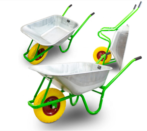 Vente en gros de chariot à une roue chariot à main seau de sol de jardin chariot à ordures pour la construction agricole chariot de construction