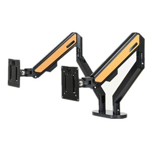 Soporte para Computadora de Pantalla Doble de 13-32 Pulgadas con Brazo de Monitor con Resorte de Gas, Rotación, Elevación y Telescópico, Disponible en Stock - Product Image 2