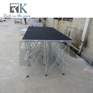 Escenario Portátil Desmontable de Nuevo Diseño con Estructura de Aluminio, Empacado en Caja de Transporte - Product Image 2