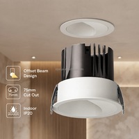 Spot LED encastré sans cadre en plâtre 12W anti-éblouissement pour miroir de salle de bain et éclairage du visage LP-FX7570BT-RTA-22