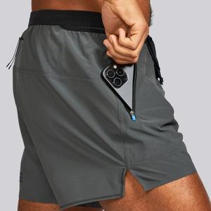 Pantalones Cortos Deportivos 2 en 1 para Hombre, Malla Transpirable de 5 Pulgadas, para Fitness, Entrenamiento, Atletismo y Running - Product Image 2