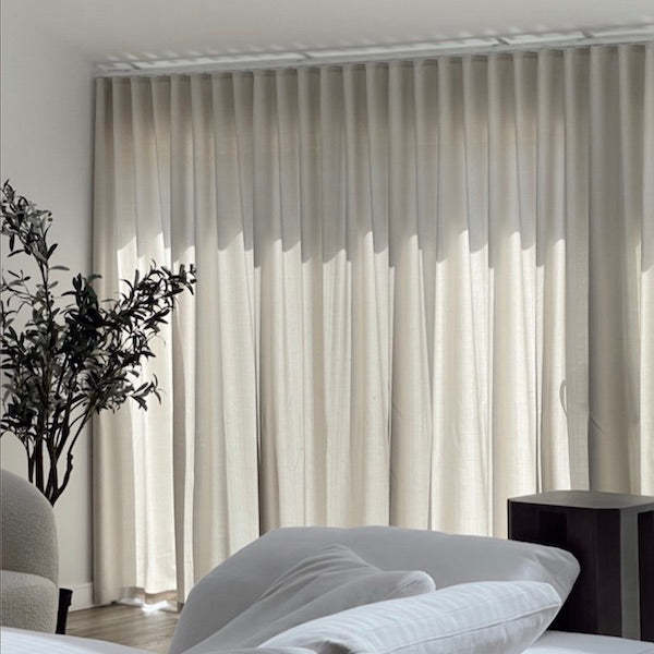 Luxury Curtains Living Room Latest Design Home Curtains windows Folding Linen Transparent Curtains · image 10