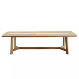 Bộ Bàn Ăn Ngoài Trời Sang Trọng 6 8 10 12 Chỗ Ngồi Bằng Đá Cẩm Thạch Hàng Đầu Sân Vườn Dubai Màu Trắng Ý Tự Nhiên Tự Nhiên Hàn Quốc - Product Image 2