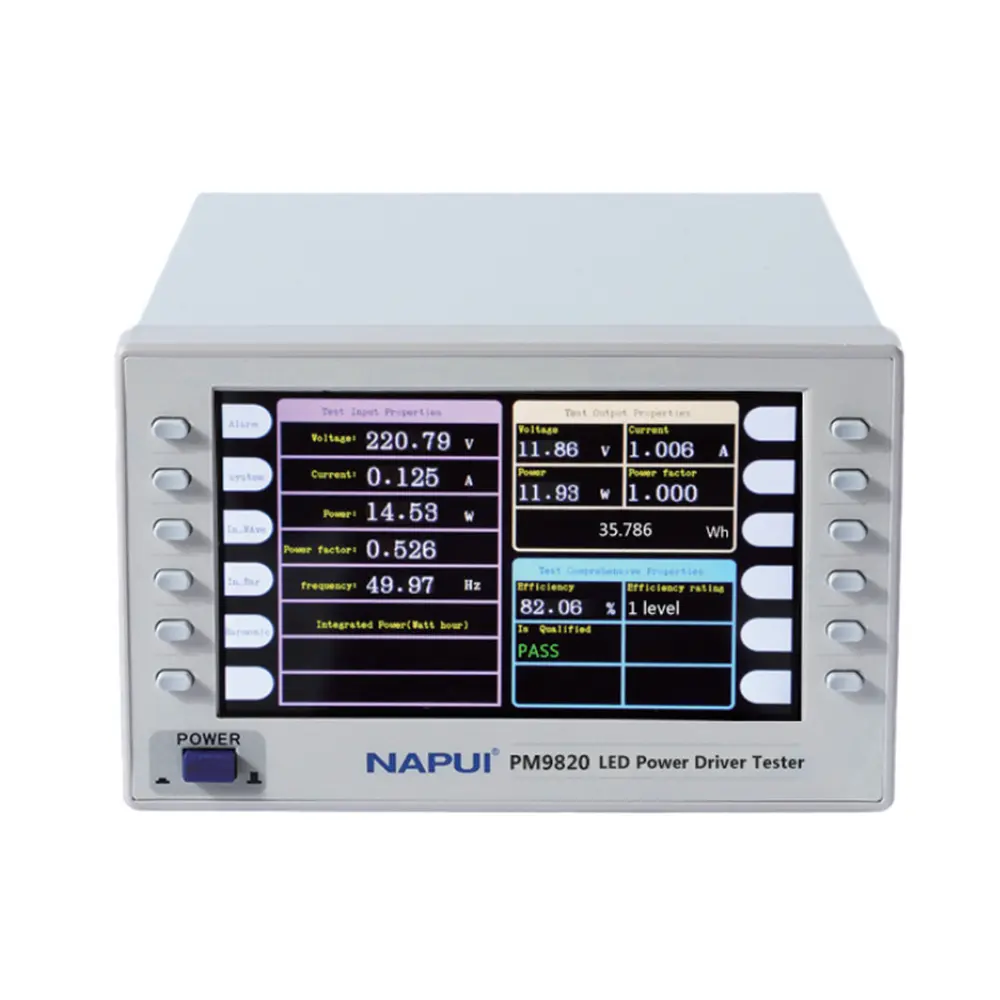 Hoge Nauwkeurigheid Napui Pm9820 Input En Output Kenmerken Testapparatuur Led Power Driver Tester