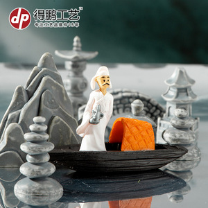 เรซิ่นรูปหงส์จิ๋ว ตกแต่งสวน ตกแต่งบ้าน ของตกแต่งศิลปะ รุ่น D1607 - Product Image 2