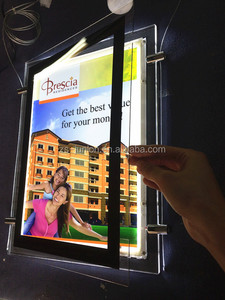 Publicité immobilière Boîtes à lumière LED Affichage de la fenêtre de poche Boîte à lumière mince suspendue - Product Image 5