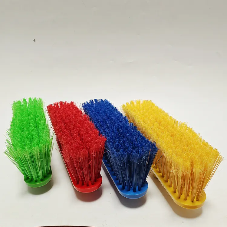 Low price floor cleaning broom manufacture plastic broom head for home