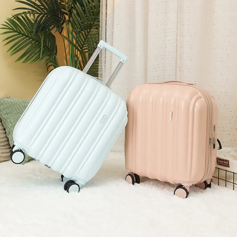 Nuova piccola valigia da 18/20 pollici leggera Mini Trolley da imbarco universale ruota silenziosa Set di valigie da viaggio da donna