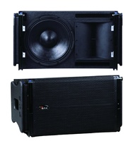 LA-1 Mini Line Array 2x6.5 Inch Neodymium Pasif PA Speaker Dual 1.7 Inch Neo HF Driver SPL Tinggi Audio Panggung Profesional