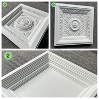 Dalles de plafond en PU ignifuges, panneaux suspendus, système de plafond en polyuréthane pour hôtel, salle de banquet, grands espaces publics, décoratifs