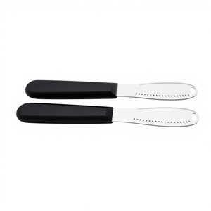 Épandeur à beurre en acier inoxydable - un couteau à beurre en métal qui peut également servir d'épandeur à fromage réutilisable. - Product Image 6