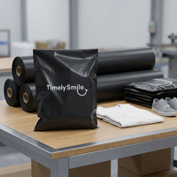 Hochwertige Schwarze Poly-Versandtaschen mit Individuellem Logo Bedruckte Kuriertaschen Qualitäts-Versand- und Versandtaschen Umschläge Maßgefertigte Poly-Versandtaschen