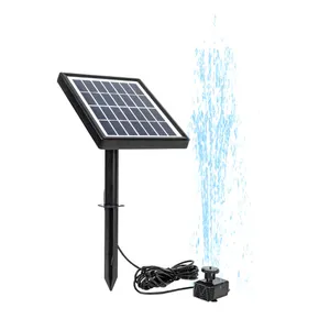 Solar Outdoor Water Feature Watering Eco-friendly Outdoor Water Round Fountain Pool Pump Decorative Fountain